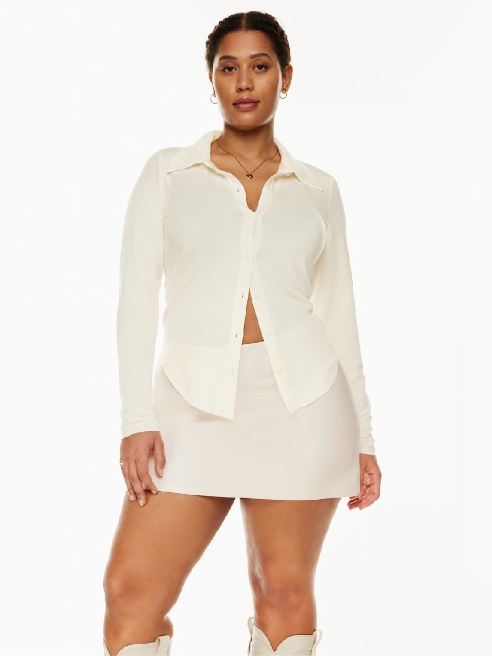 NWT Wilfred Pose Longsleeve Shirt in Light Birch size Small